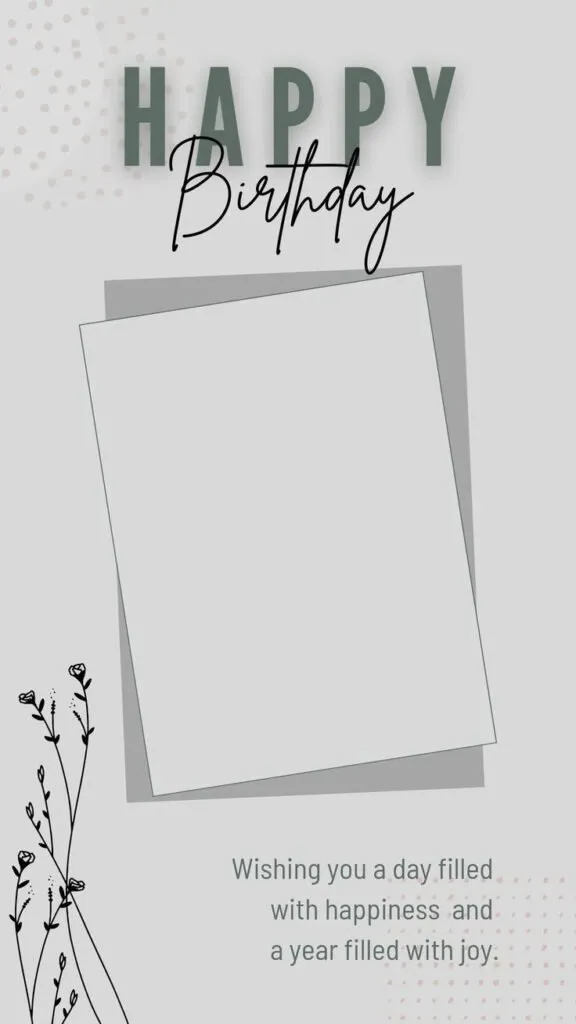 Birthday photo frame images 14
