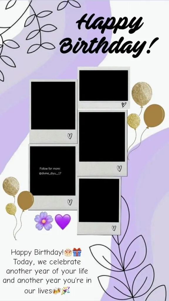 Birthday photo frame images 32