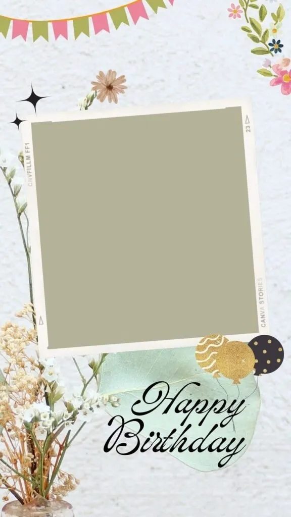 Birthday photo frame images 43