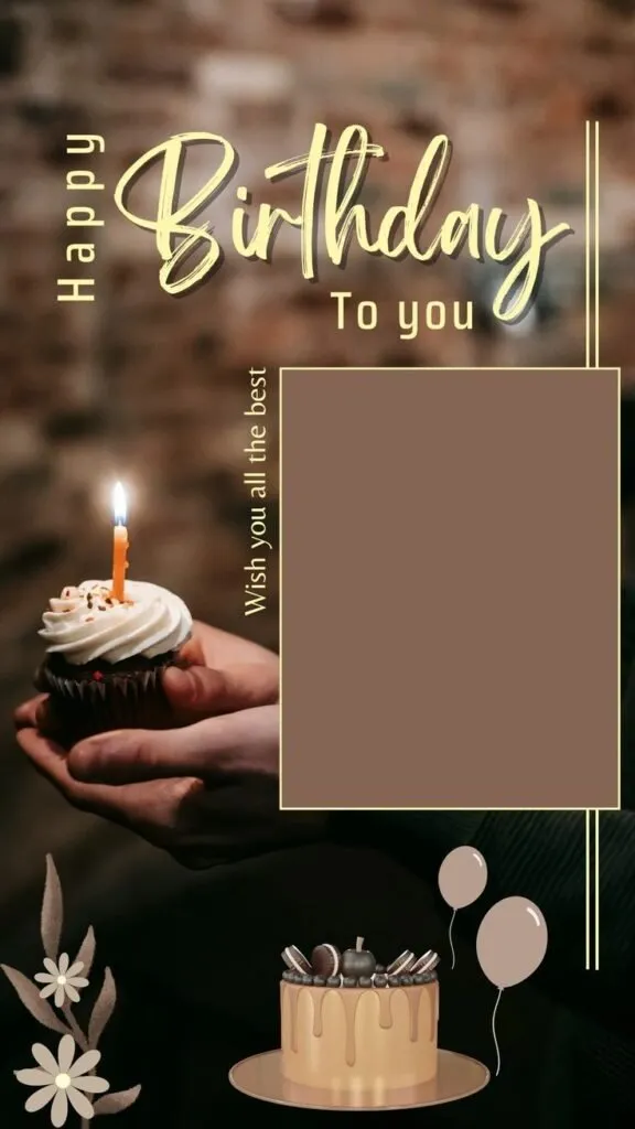 Birthday photo frame images 45