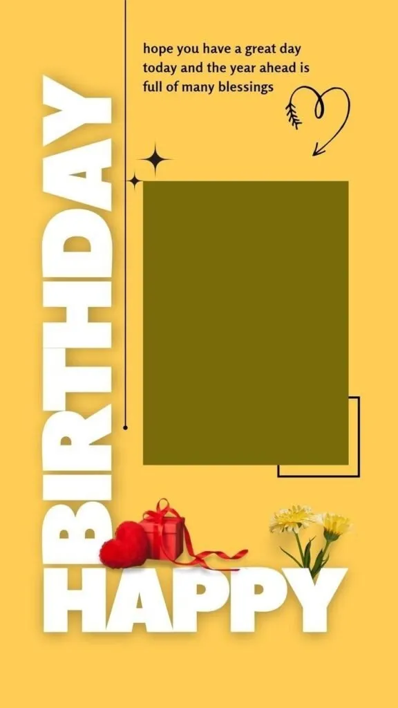 Birthday photo frame images 46
