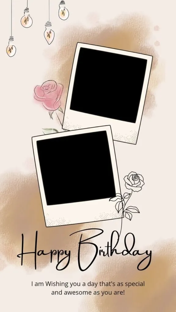 Birthday photo frame images 50