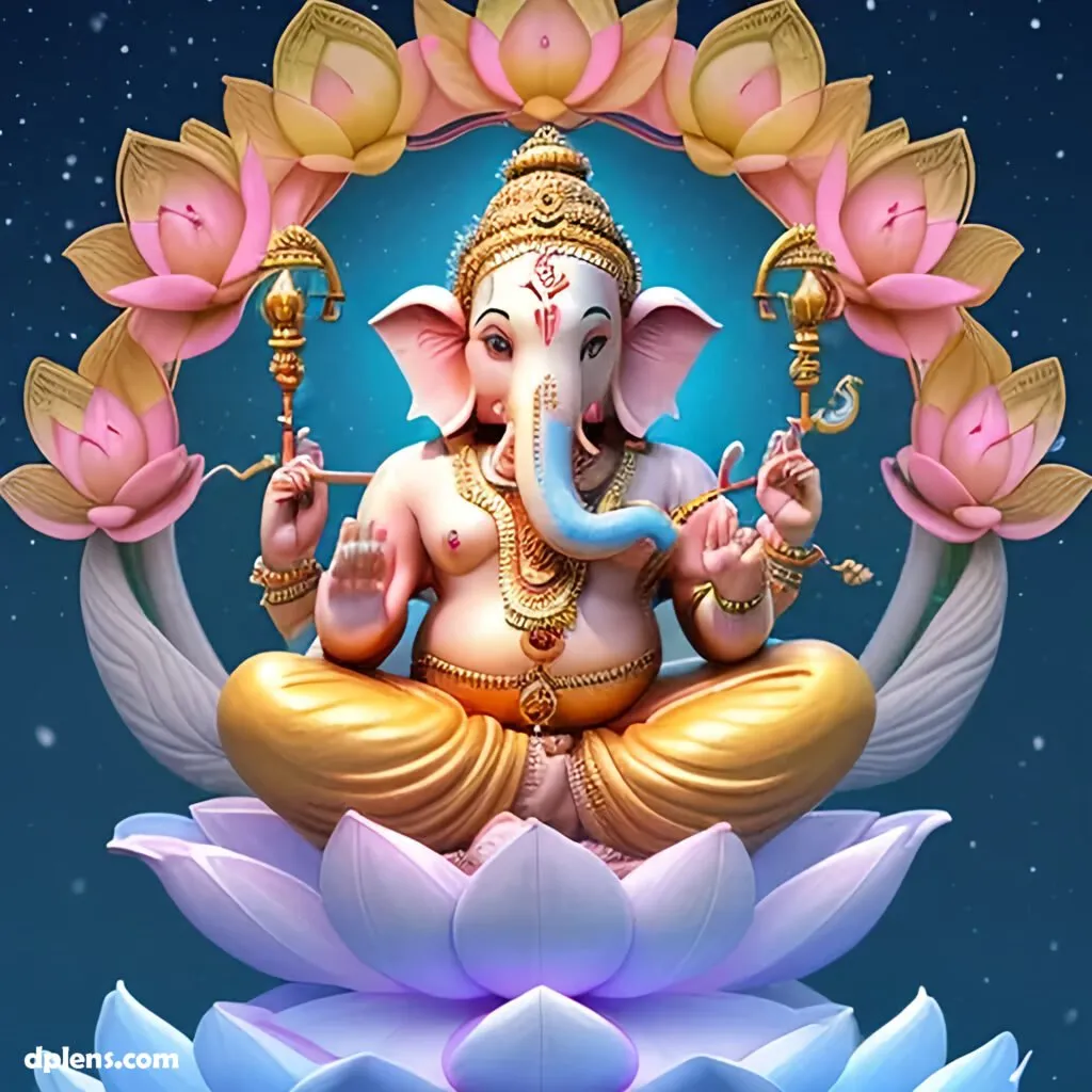 ganesh painting images easy