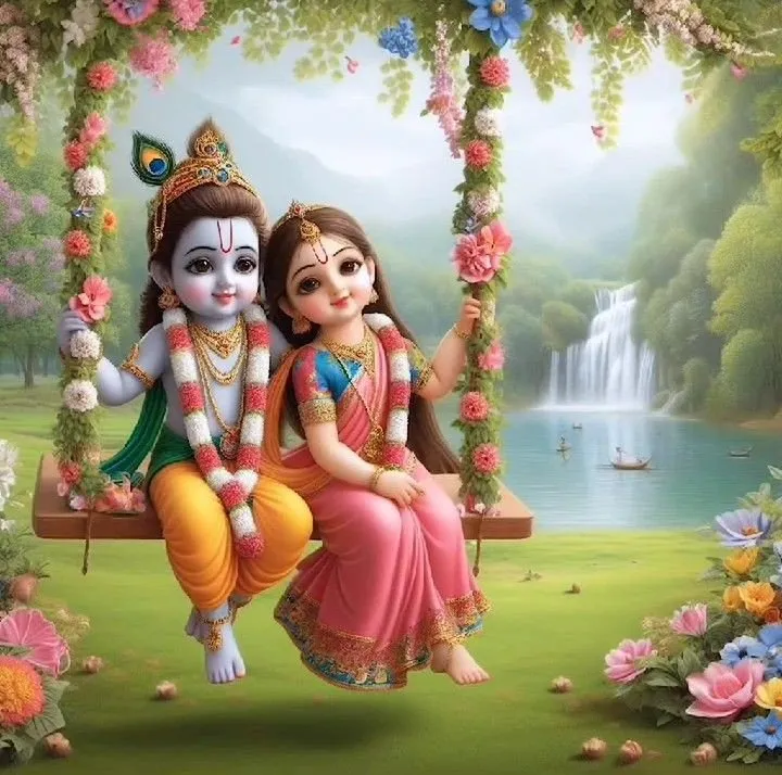 Romantic Radha Krishna Dp 10