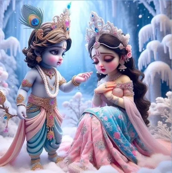 Romantic Radha Krishna Dp 11
