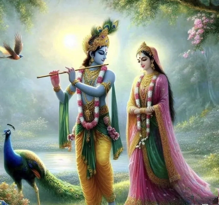 Romantic Radha Krishna Dp 12