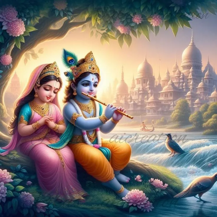 Romantic Radha Krishna Dp 141