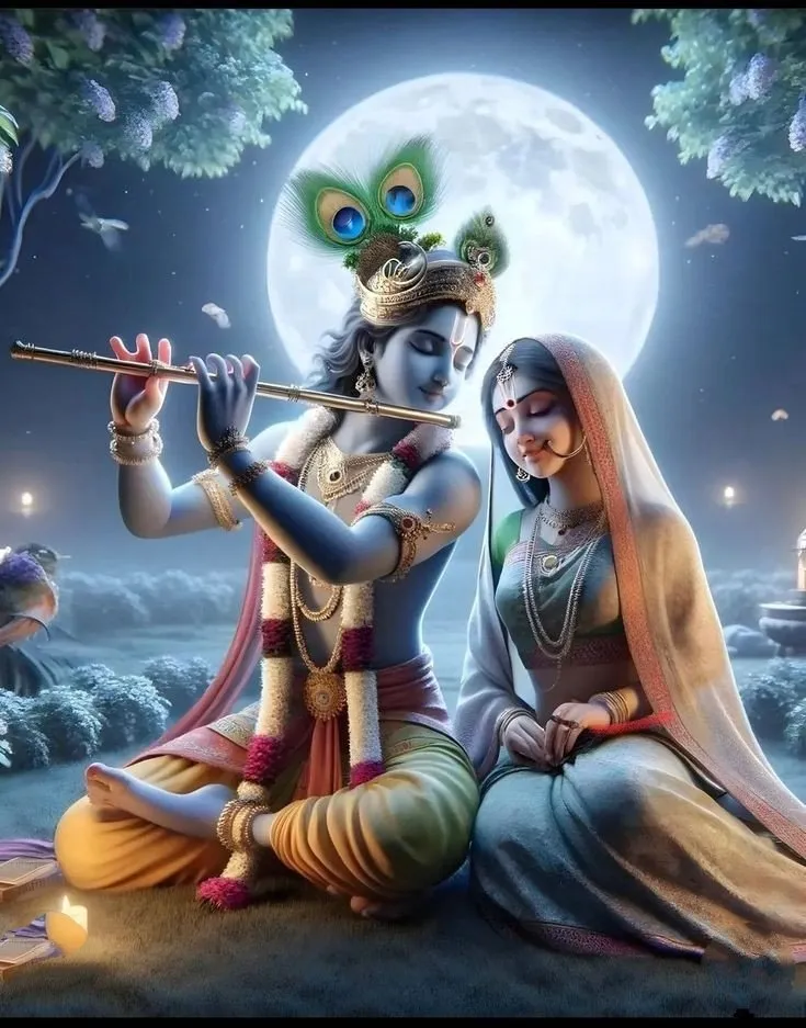 Romantic Radha Krishna Dp 15
