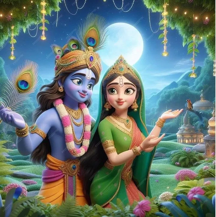 Romantic Radha Krishna Dp 176