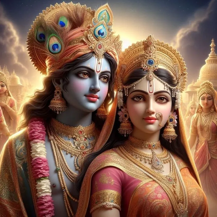 Romantic Radha Krishna Dp 3