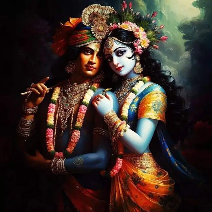 Romantic Radha Krishna Dp 4