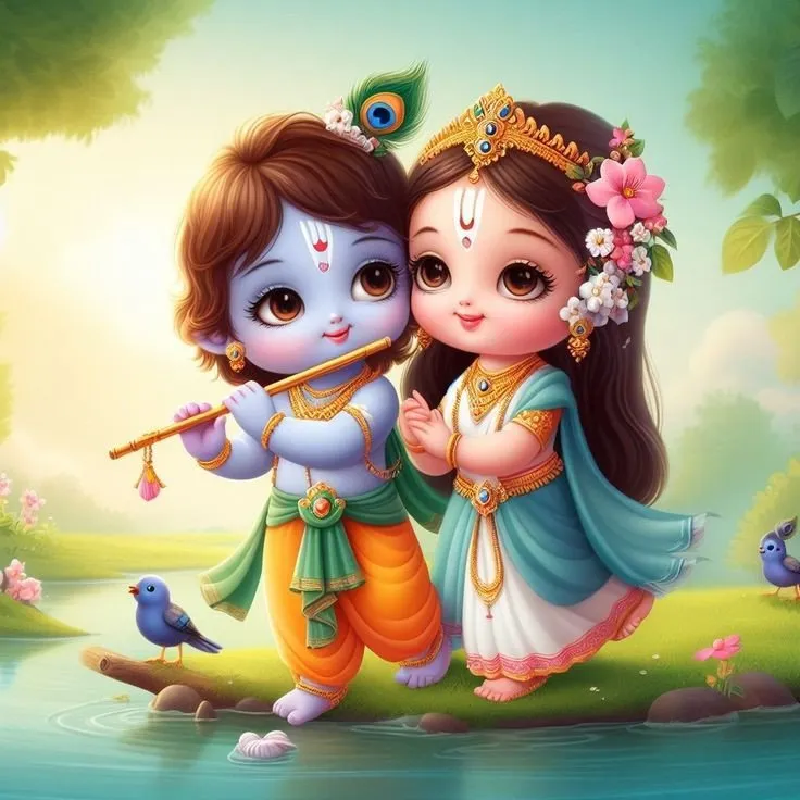 Romantic Radha Krishna Dp 5