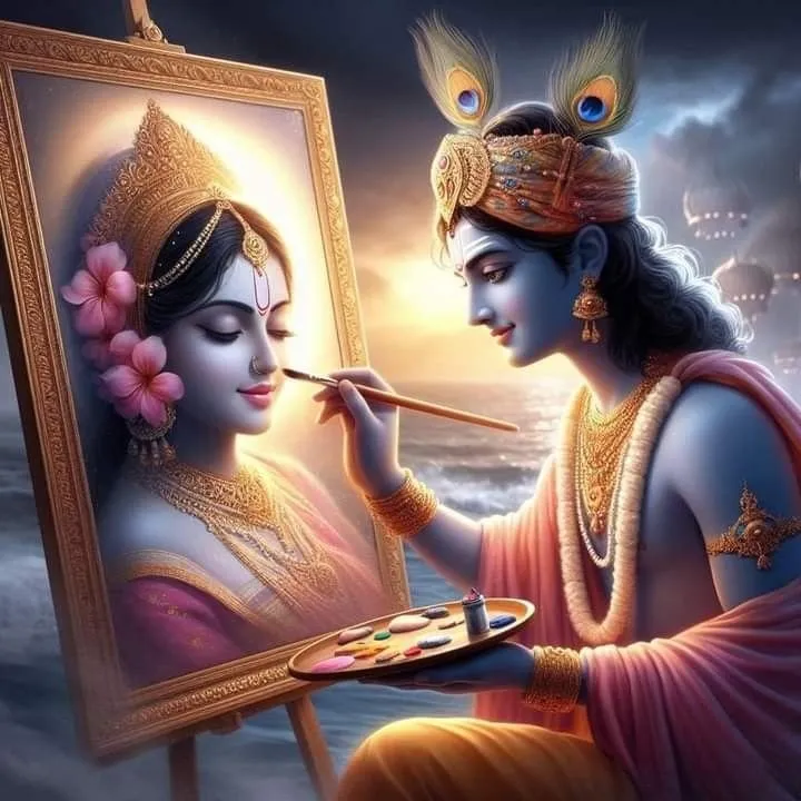 Romantic Radha Krishna Dp 6