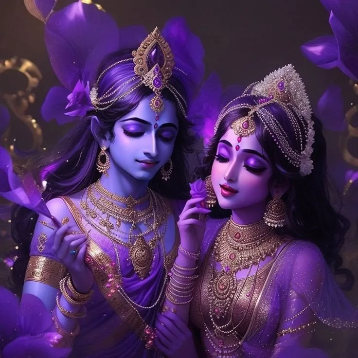 Romantic Radha Krishna Dp 7