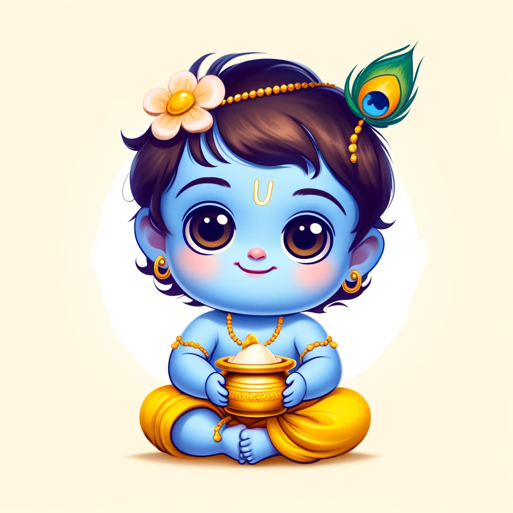krishna cartoon images