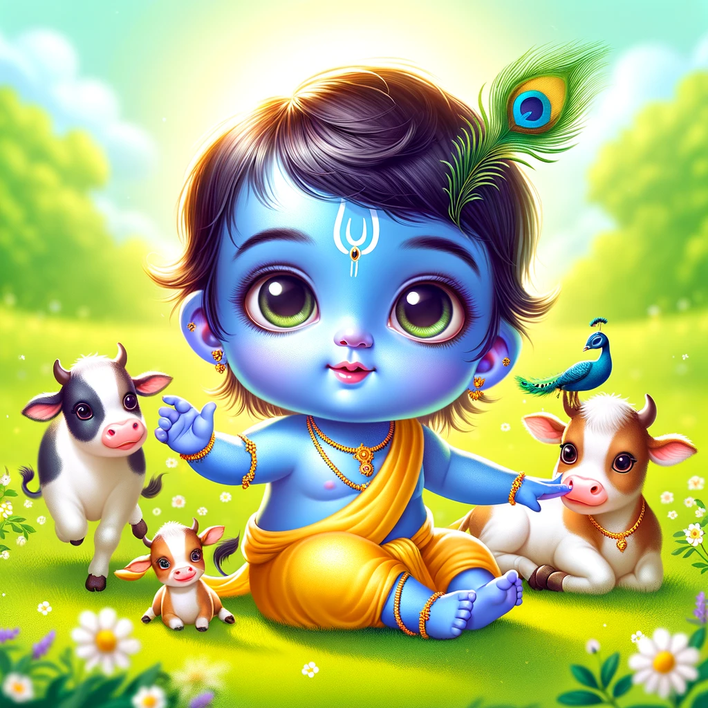 good morning krishna images