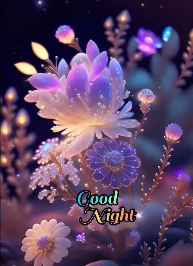 whatsapp dp images flowers good night