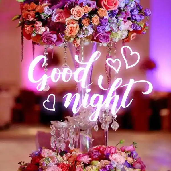 beautiful flower good night