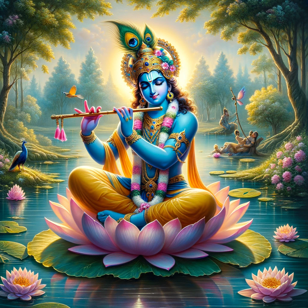 krishna drawing images