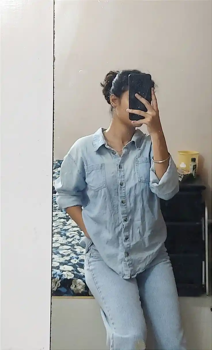 profile hidden face mirror selfie dp 70
