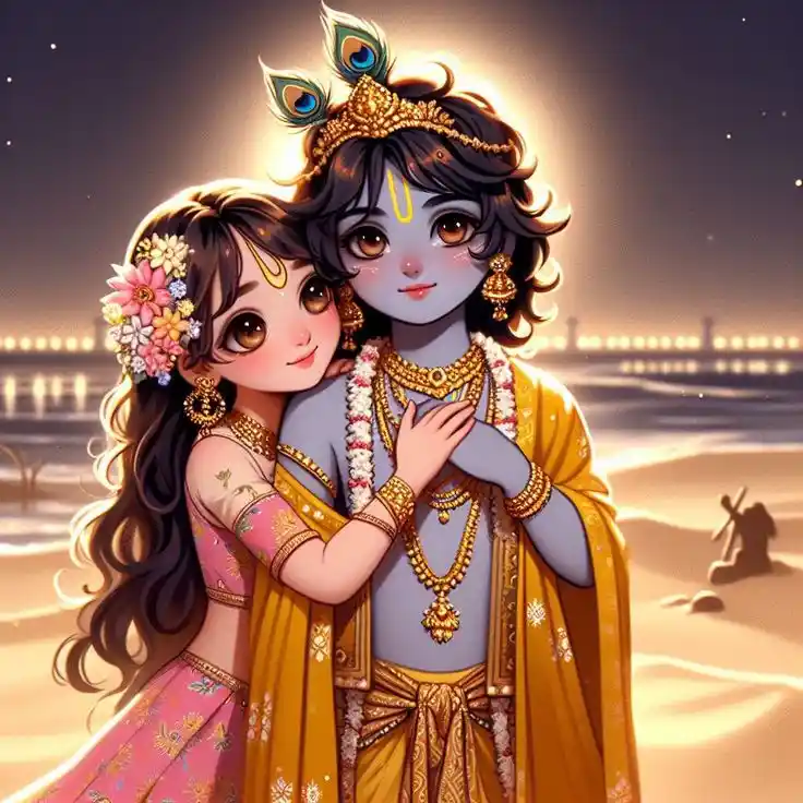 lip radha krishna kiss images