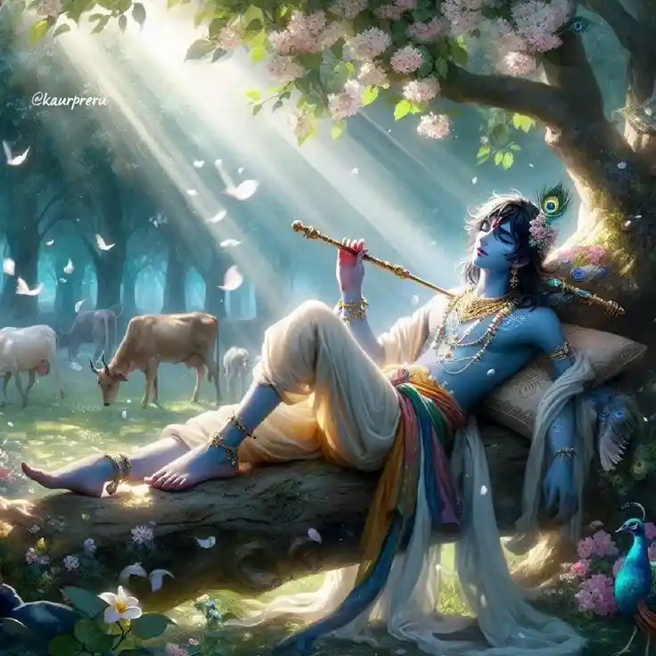 good morning radha krishna love images