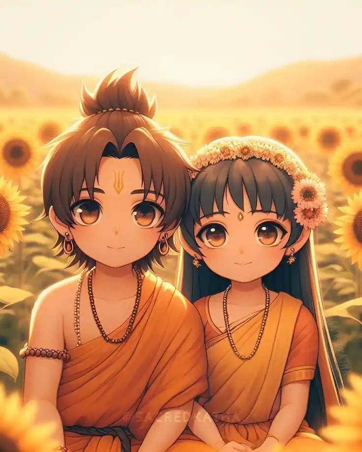 radha krishna name images