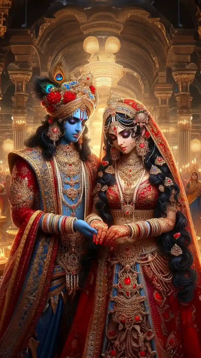 radha krishna good morning images in hindi