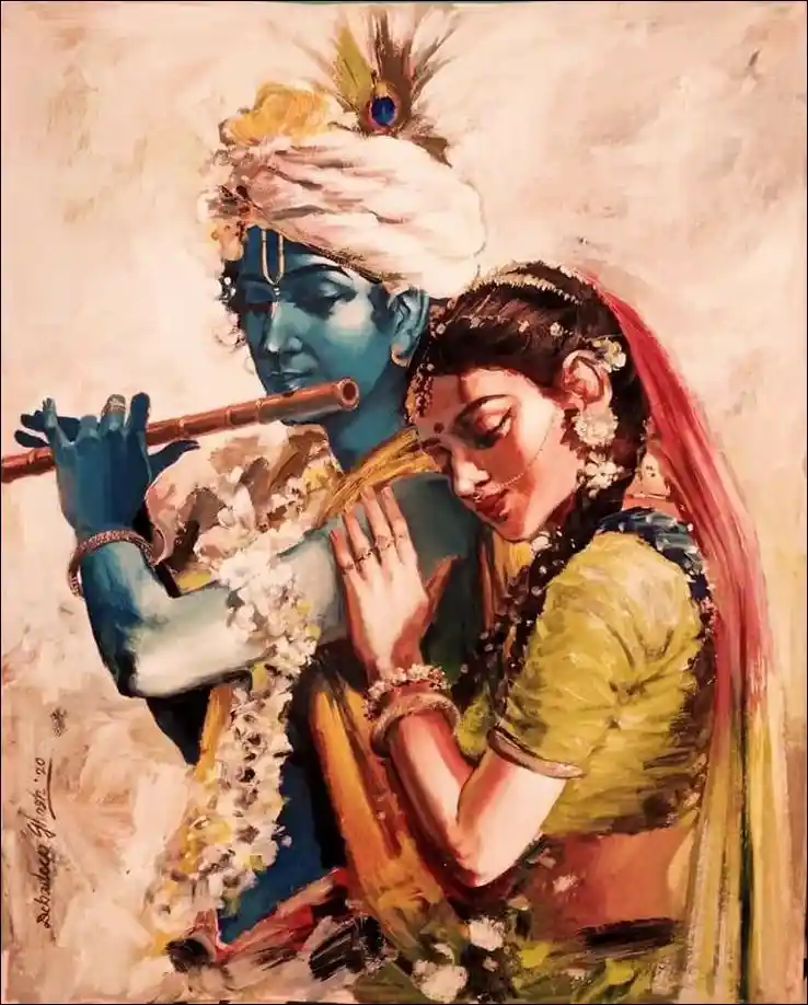 radha krishna images drawing