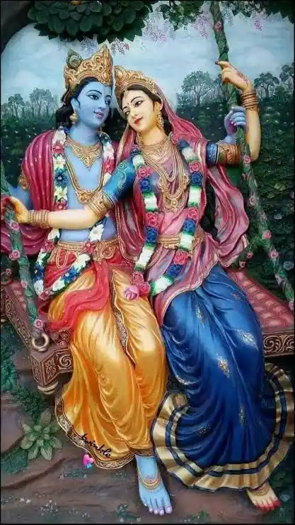 painting radha krishna images