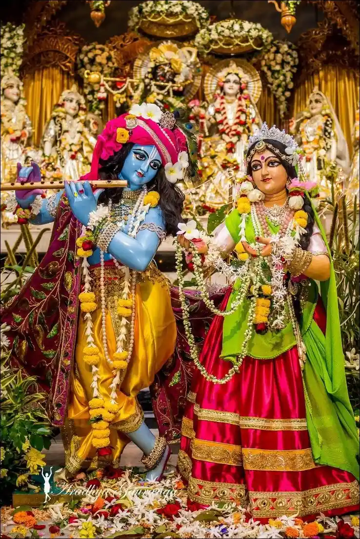 radha krishna good night image