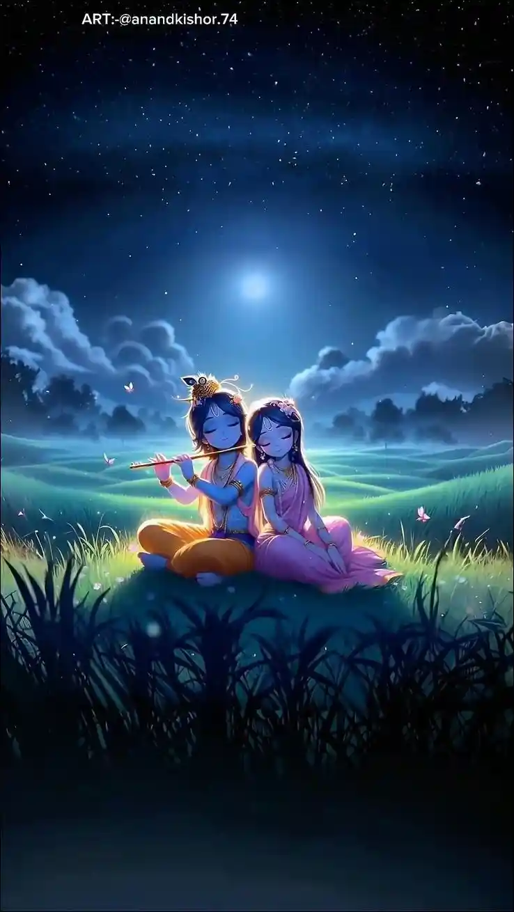 radha krishna charan images