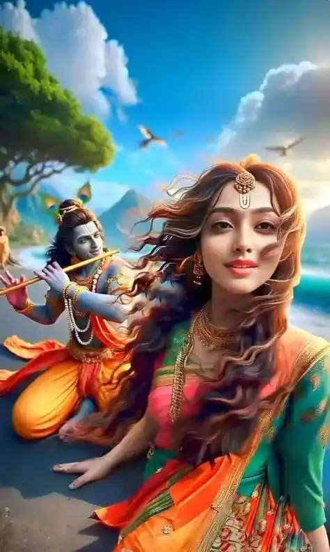 radha rani and krishna images