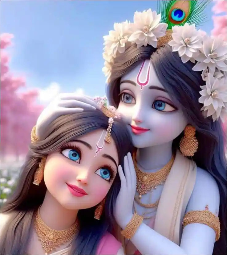 radha krishna art images