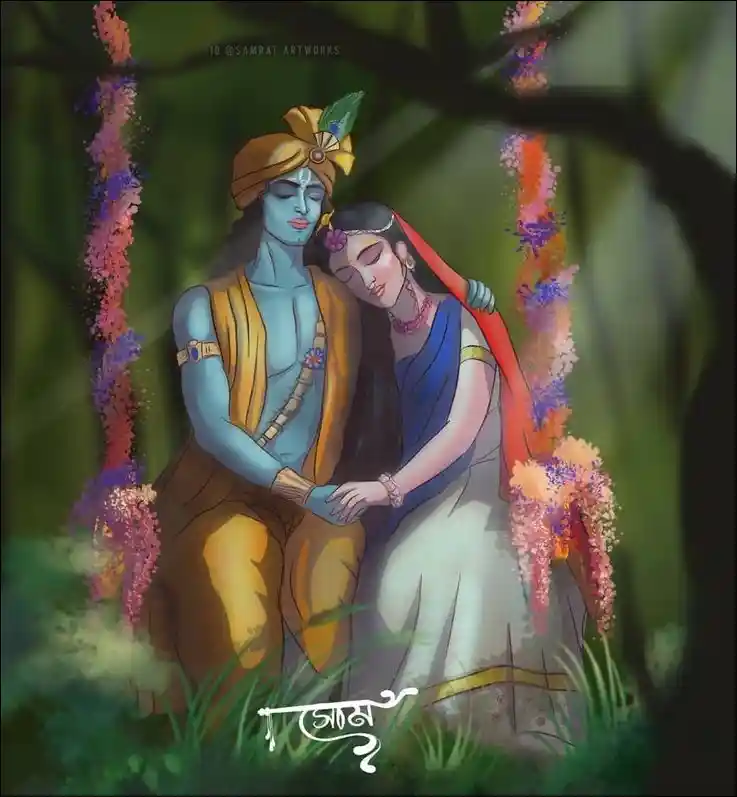 radha krishna image love