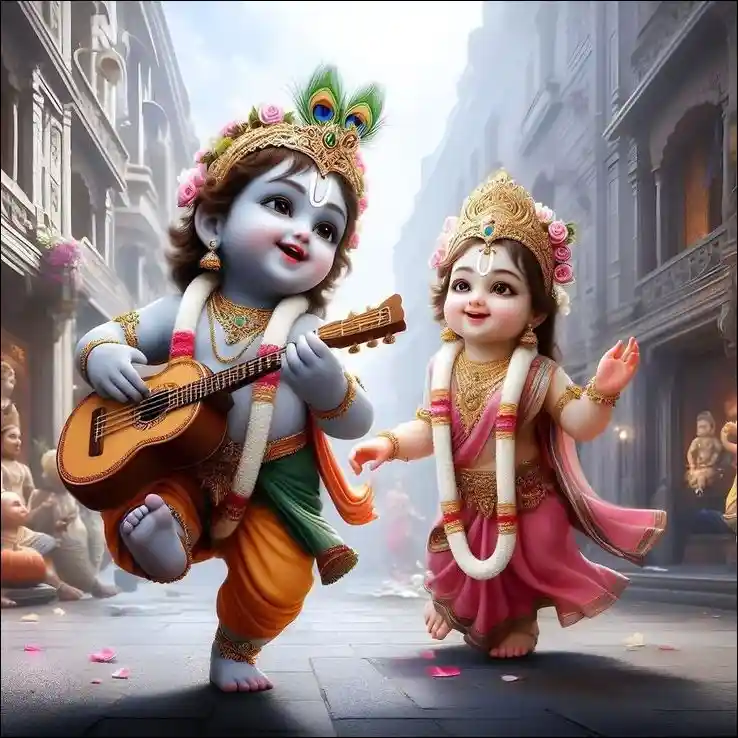radha krishna hand images