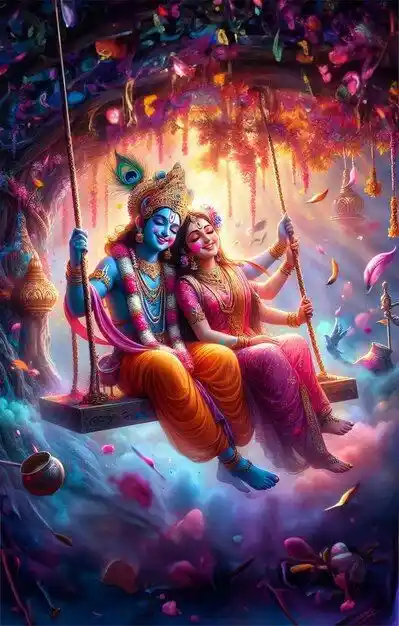 radha krishna childhood images