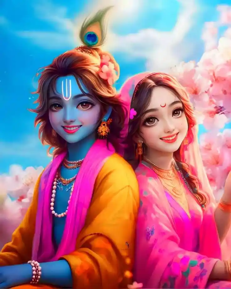 radha krishna black and white images