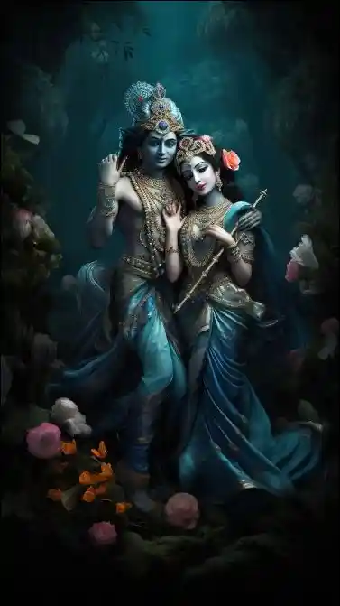 little krishna radha images