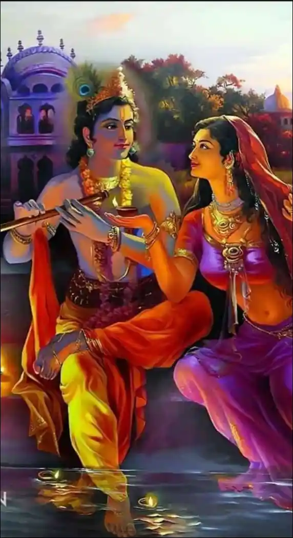 radha krishna shadow images