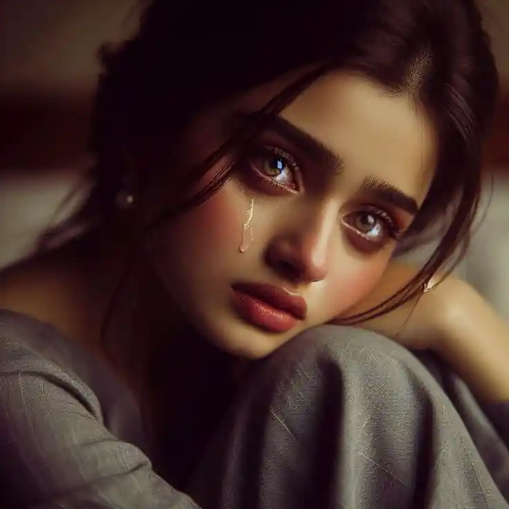 cute sad cartoon girl images