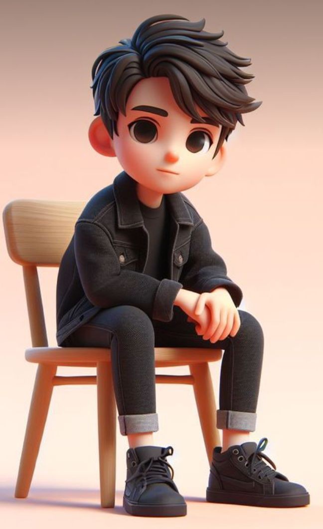 cartoon stylish photo boys
