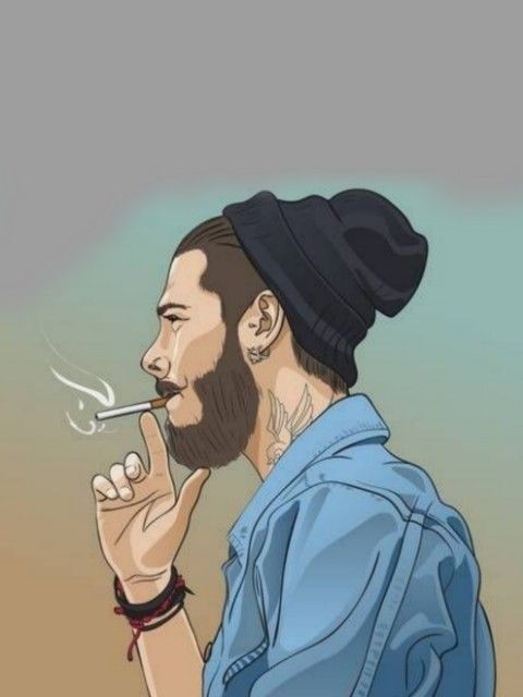 stylish boy cartoon