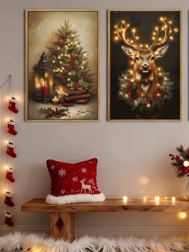 9 Christmas Wall Art & Posters on Amazon That Will Level Up Your Living Room