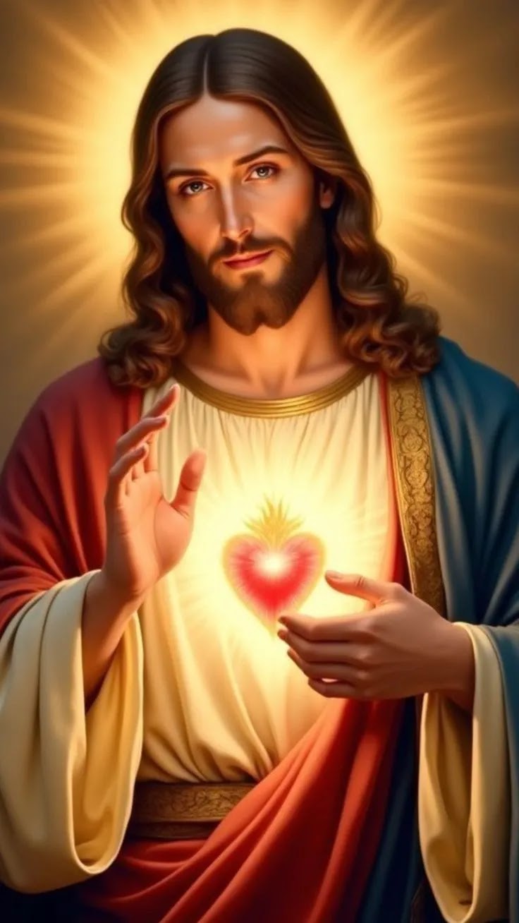 sacred heart jesus photo