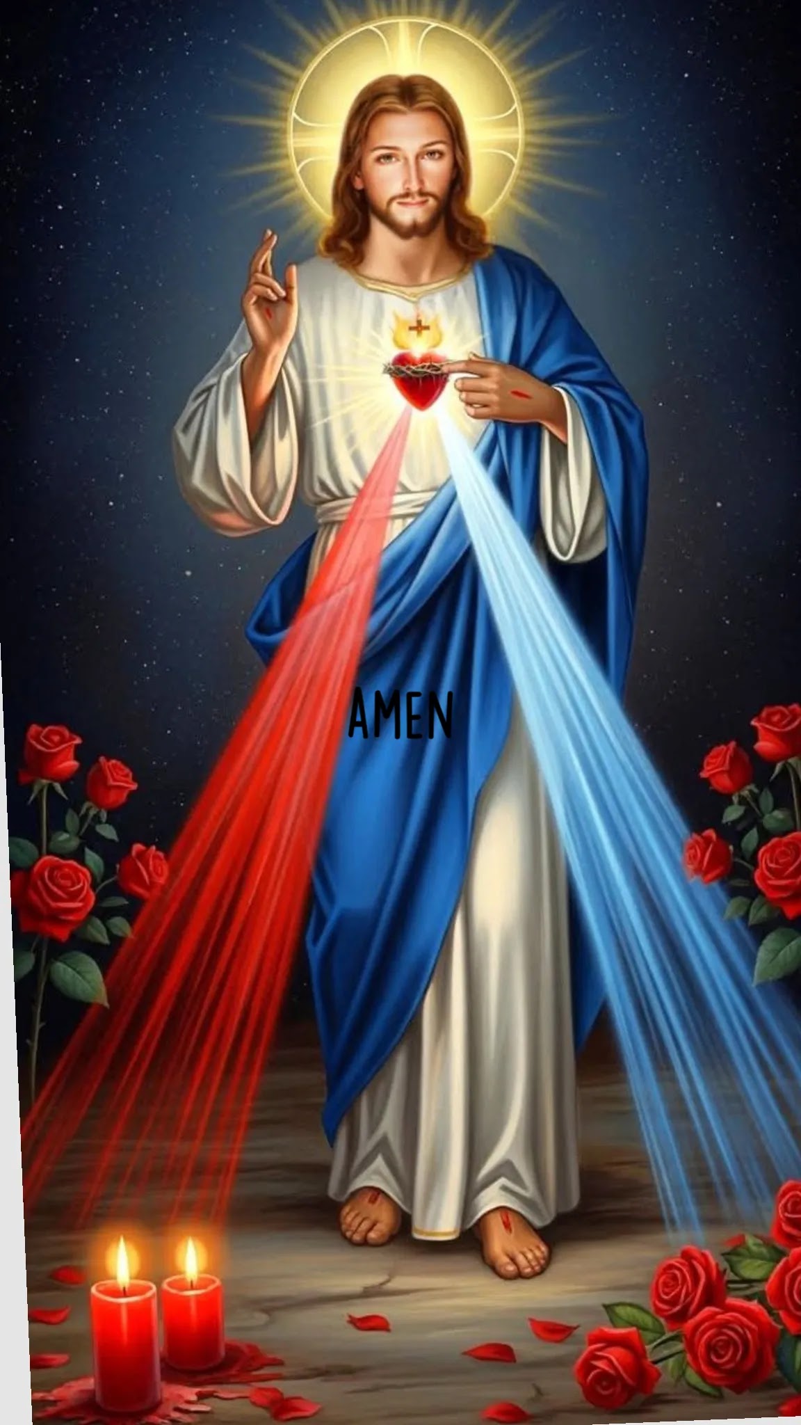 original sacred heart art