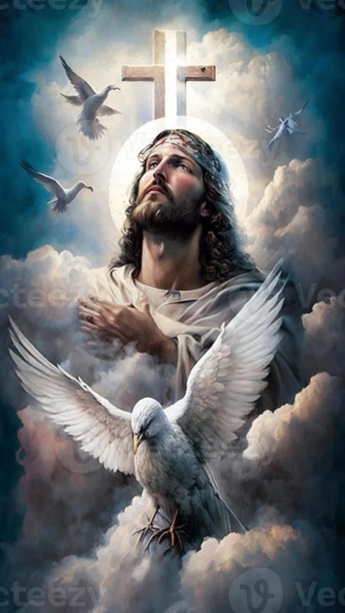 jesus glowing wallpaper