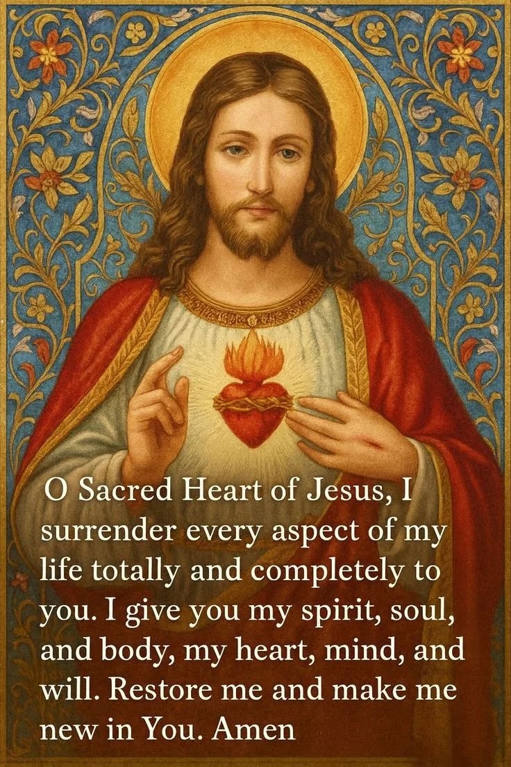 sacred heart shining flame art