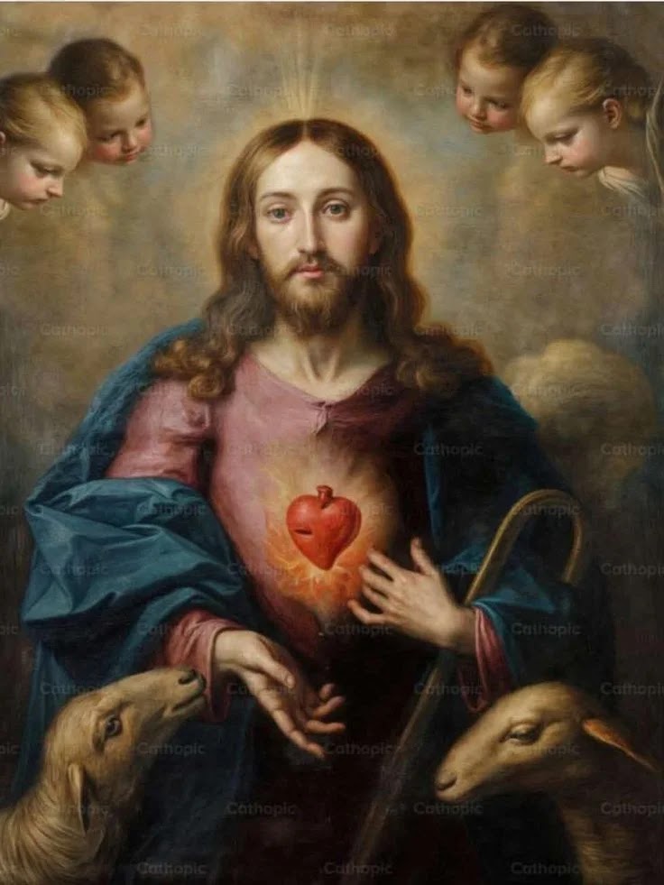 jesus sacred mural art