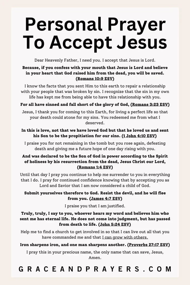 prayer to follow jesus image